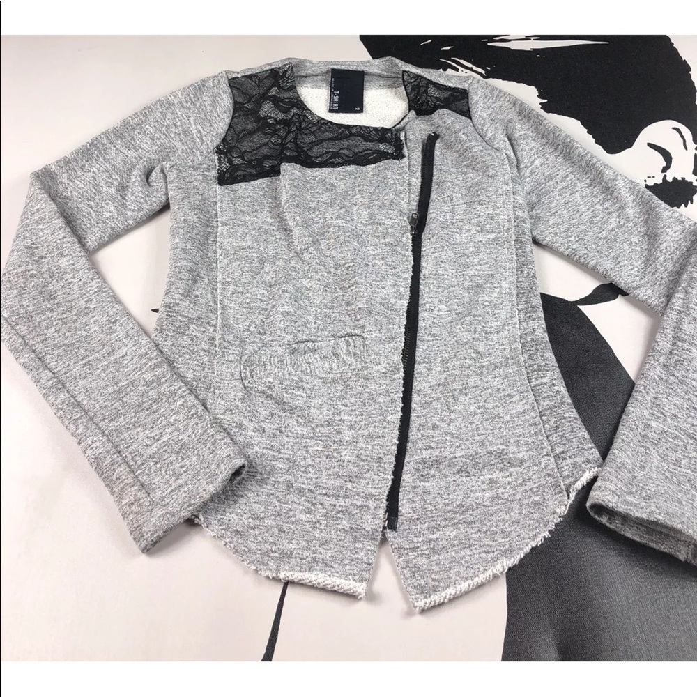Anthropologie Dolan T Shirt Gray Sweatshirt